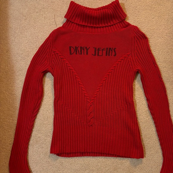 Vintage DKNY ribbed turtle neck 100% cotton - Picture 2 of 8